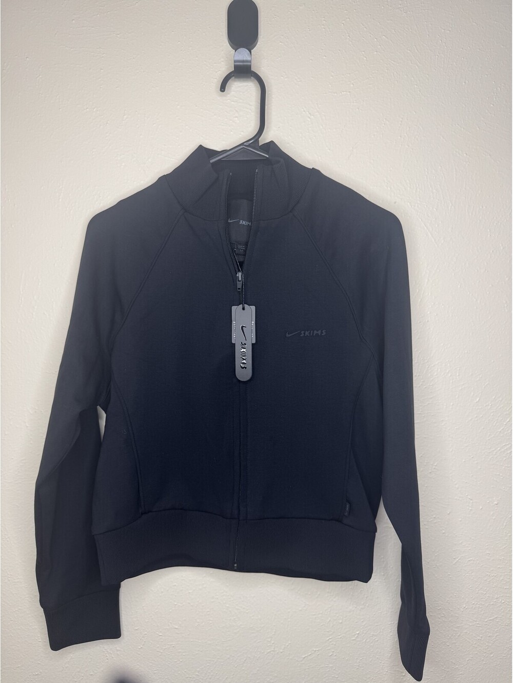 Nike x SKIMS Matte Tricot Track Jacket Obsidian Women's Size L NWT